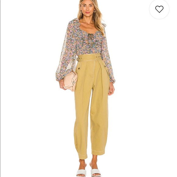 free people mabel printed blouse